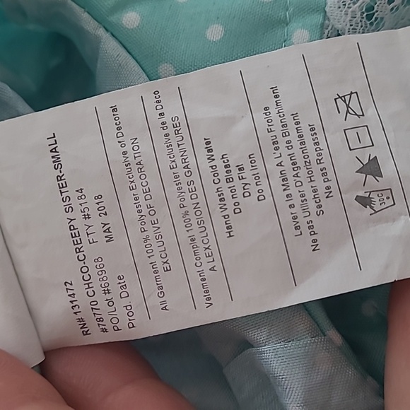 Forum Novelties Creepy Sister The Shining Costume size Child Small - Picture 4 of 6